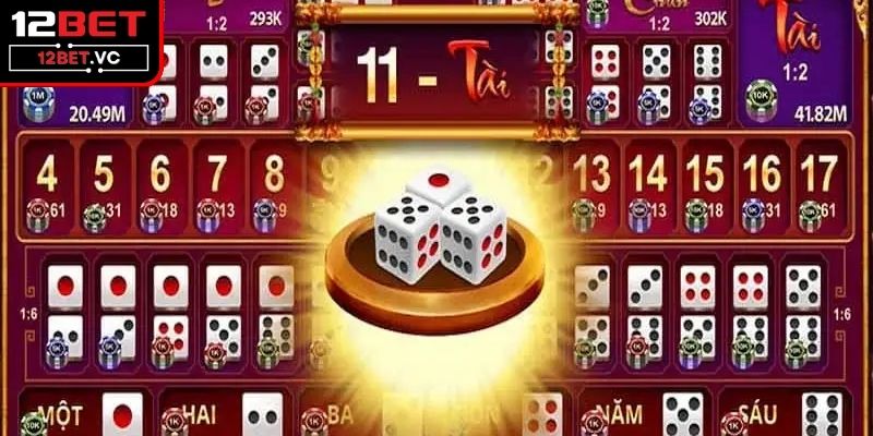 Cách Chơi Sicbo Giúp Cược Thủ Nâng Cao Tỷ Lệ Thắng Tại 12BET 3 Cược tổng điểm với tỷ lệ trả thưởng khác nhau